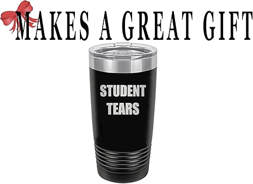 Miniatura 16 de Rogue River Tactical Funny Teacher Student Tears - Taza de viaje de 20 onzas, taza con tapa aislada al vacío, regalo para profesor escolar (azul)