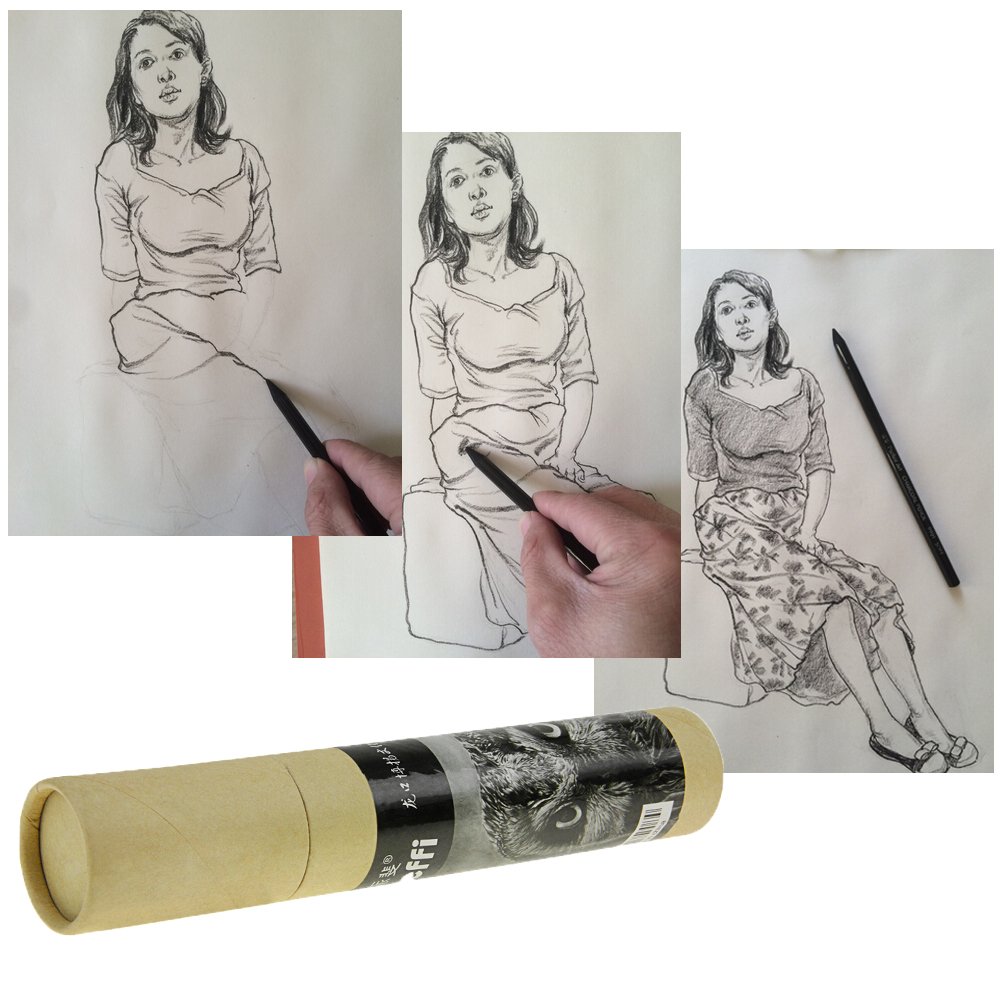チャコールペン スケッチ カラーリング 初心者 美術 似顔絵 鉛筆画 Amazon | スケッチ鉛筆 美術専用 ソフト 木炭芯 鉛筆セット 10点