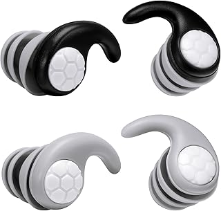 KLEBREIS 2 Pairs Silicone Ear Plugs Sleep Noise Reduction Ear Plugs Small Noise Cancelling Ear Plugs Sound Blocking Earplugs Anti-Snoring for Sleeping Work Concerts Airplane(Small)