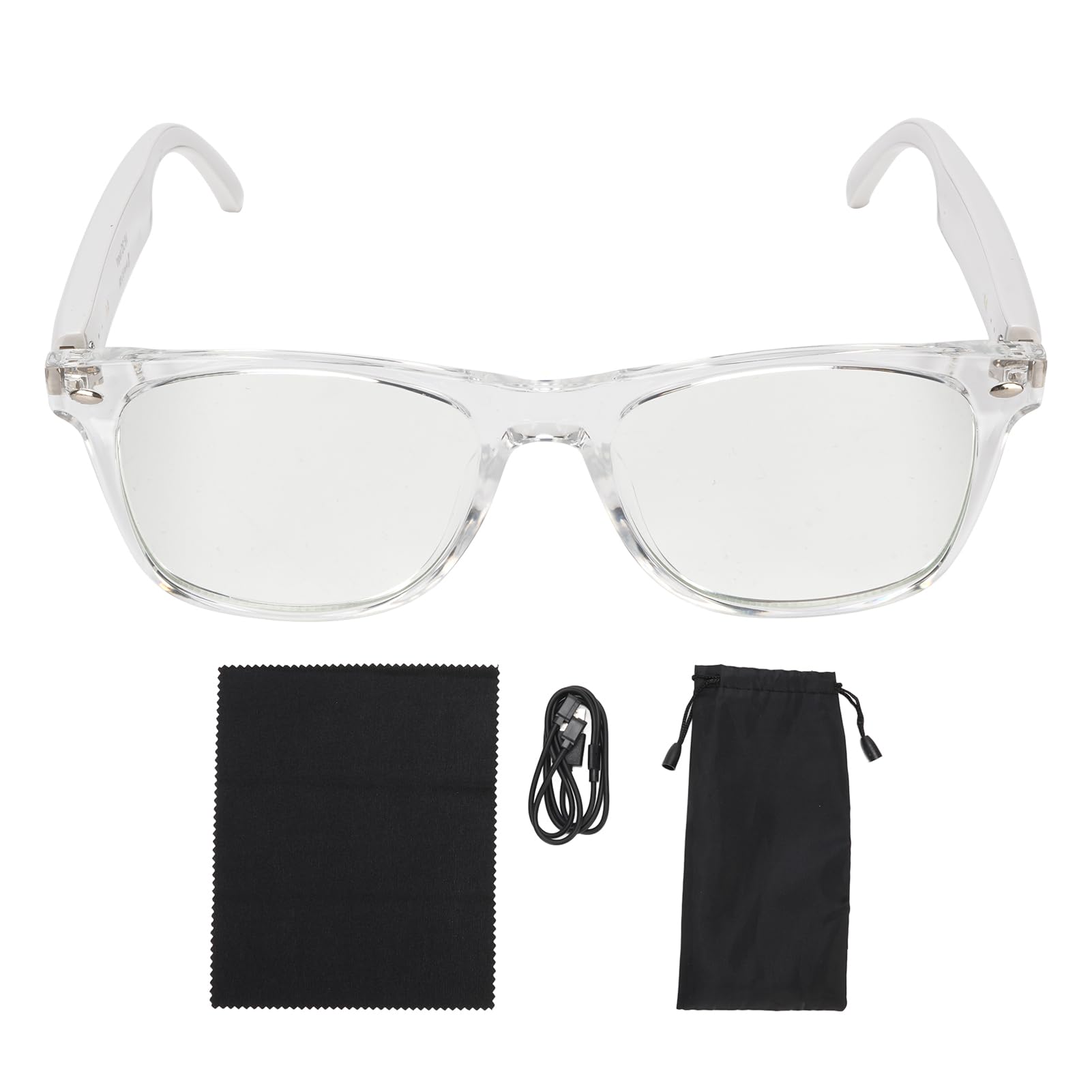 Zyyini AI Smart Translation Glasses, BT Real Time Video Translation Device in 100 Languages, Built in Microphone and Speaker, for Business Meeting Travel Daily Use