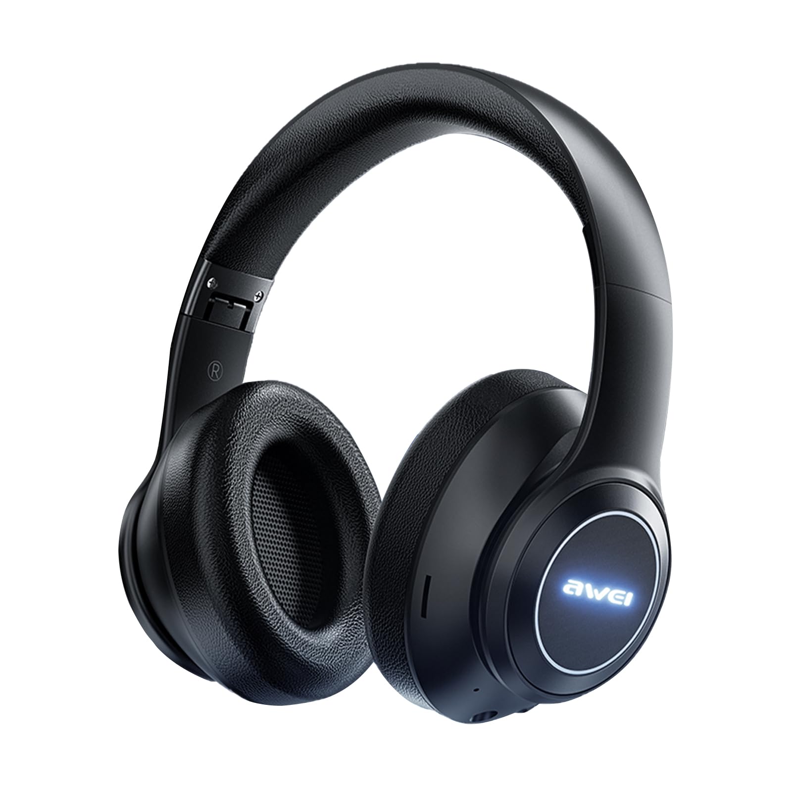AWEI Earphones Wireless Bluetooth?Bluetooth Headphones Over Ear?7-12H Playtime, Hi-Res Audio, Memory Foam Ear Cups, Bluetooth Wireless Headphones Suit Travel, Home, Office