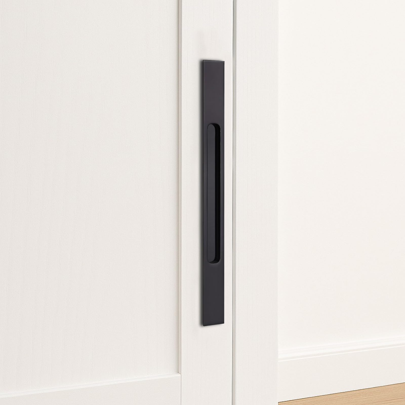 Black Conceal Handles - Modern Cabinet & Drawer Pulls -2 Black Conceal Handles - Modern Cabinet & Drawer Pulls -2