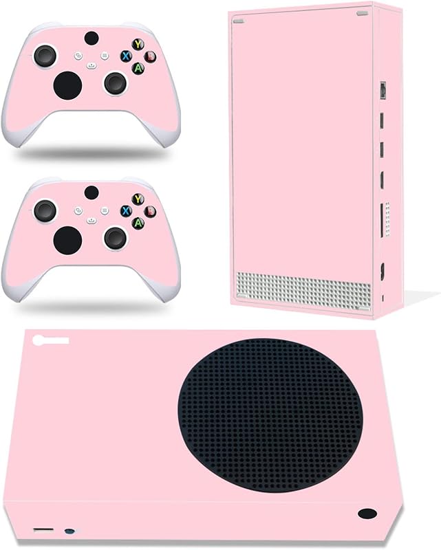 Skin for Console Compatible with Xbox Series S (Pink) | Protective Controller Sticker Vinyl, Game Accessories Decal Wrap