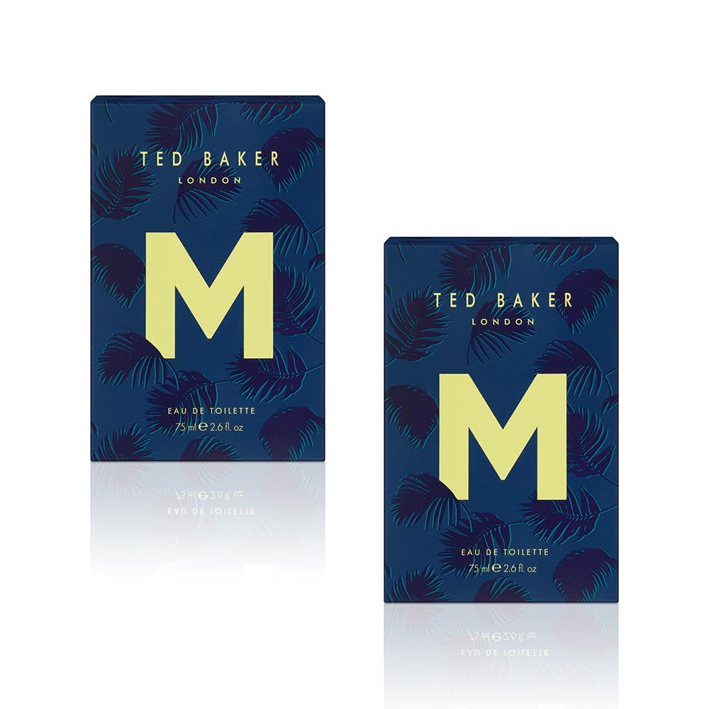 Ted BakerM EDT Duo Pack, Unique Notes of Tonka Bean and Sensual Musk with a Rich Woody Base, Mark of Distinction, Man Eau de Toilette, 2 x 2.54 fl oz