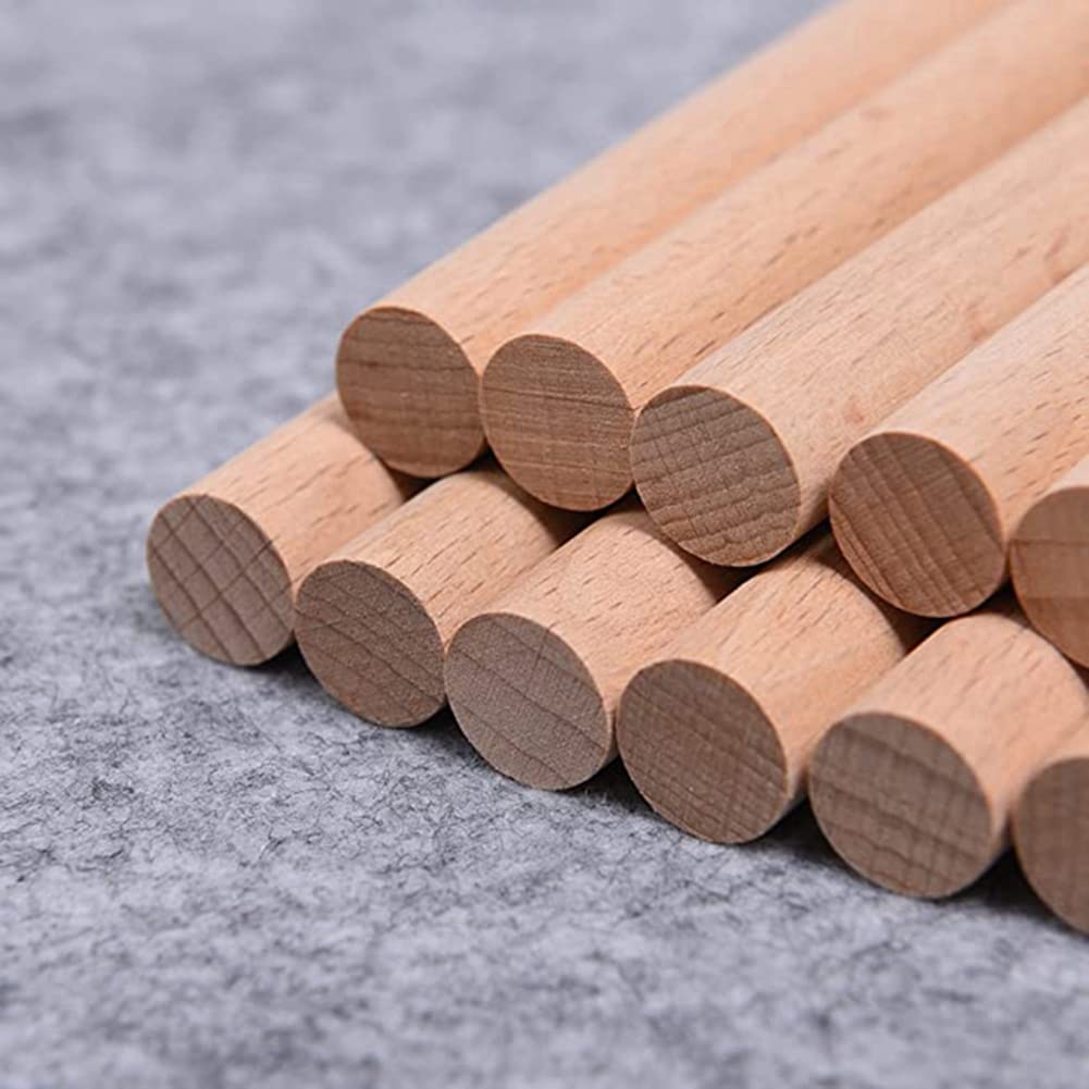 Qezodsx 60 Pieces Rhythm Sticks for Kids Bulk Wood Lummi Sticks Toddler and Classroom, Wood Color, 1.25x1.25x30cm - Image 2