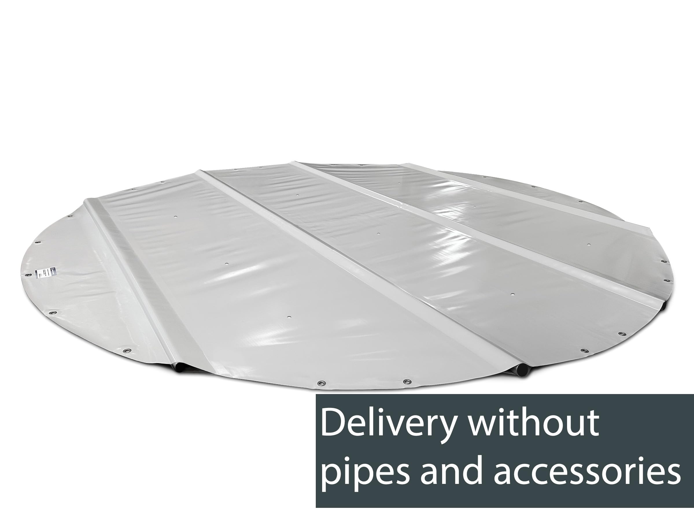 ANKO PLANEN Pokrywa basenu, okrągła pokrywa – wysoki poziom bezpieczeństwa samochodowej PVC 680 g/m² – bez stelaża (średnica plandeki: 300 cm, Brązowy)