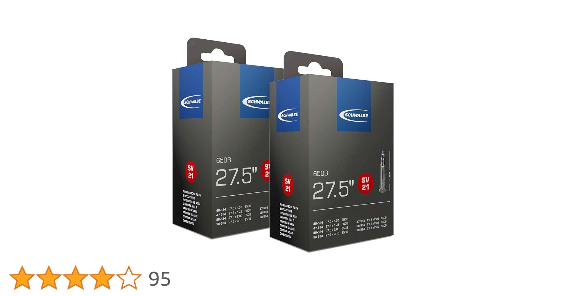 Amazon | SCHWALBE(シュワルベ) 27.5×1.50/2.40用チューブ 仏式