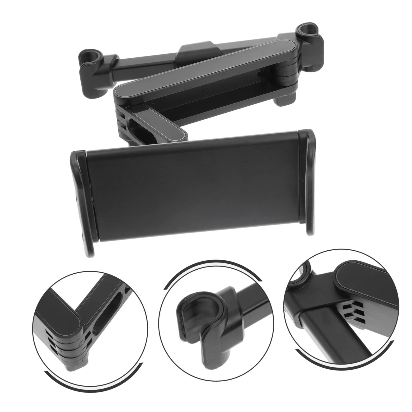 VILLCASE Car Rear Seat Tablet Holder with Retractable Arm 360° Rotating Phone Bracket for Easy Viewing