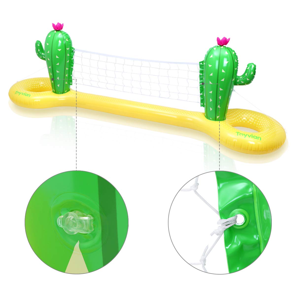 Buy Toyvian 300x70x100cm Inflatable Pool Volleyball Set, Floating Safe