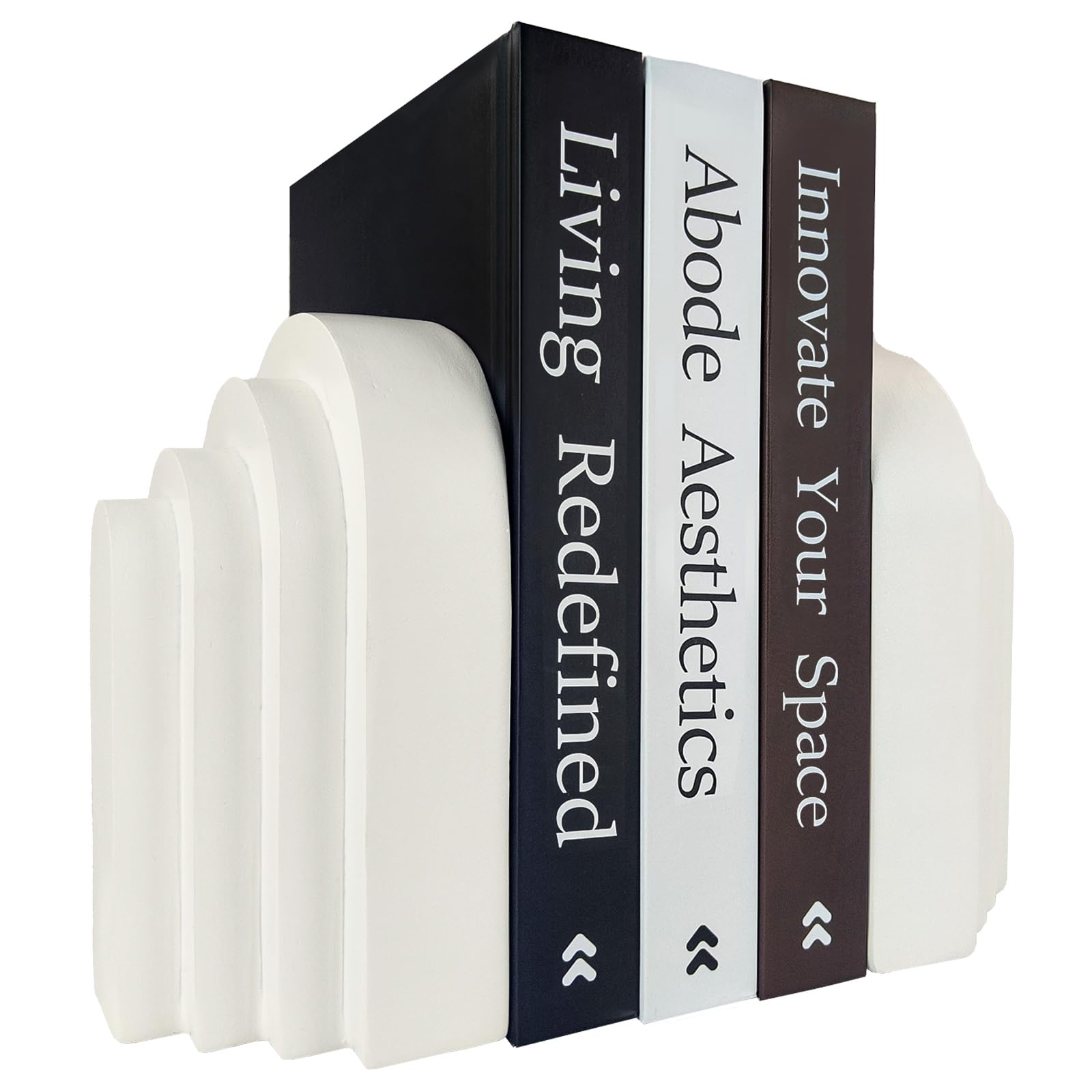 Book Ends for Heavy Books, Resin Decorative bookends, Heavy Duty Book end for Shelves, Book Stopper for Shelves, Modern Home Decor Aesthetic Book Ends