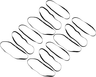 PartyKindom Cinto Gravador De Fita 80 Pçs Coleira Preta Walkman Toca-Fitas Gravador De Fita Cassete Drives Fita Cassete Cinto De Borracha Plana Substituição Cinto De Borracha Para Gravadores