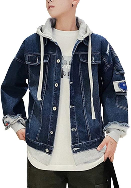 Mieuid Men S Casual Jacket Denim Jacket Short Jacket Denim Jacket
