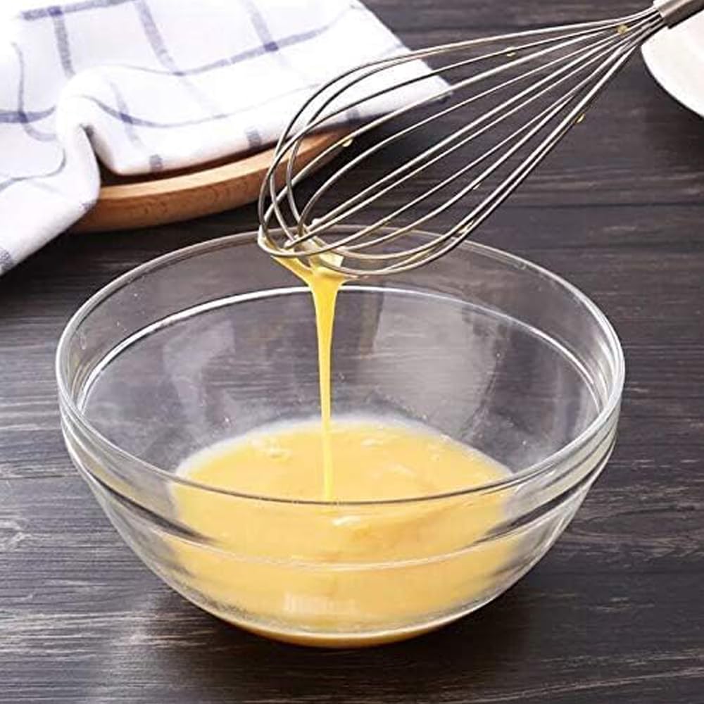 Juego de 2 batidores de alambre de cocina de acero inoxidable 304 de 12 pulgadas (2 unidades)
