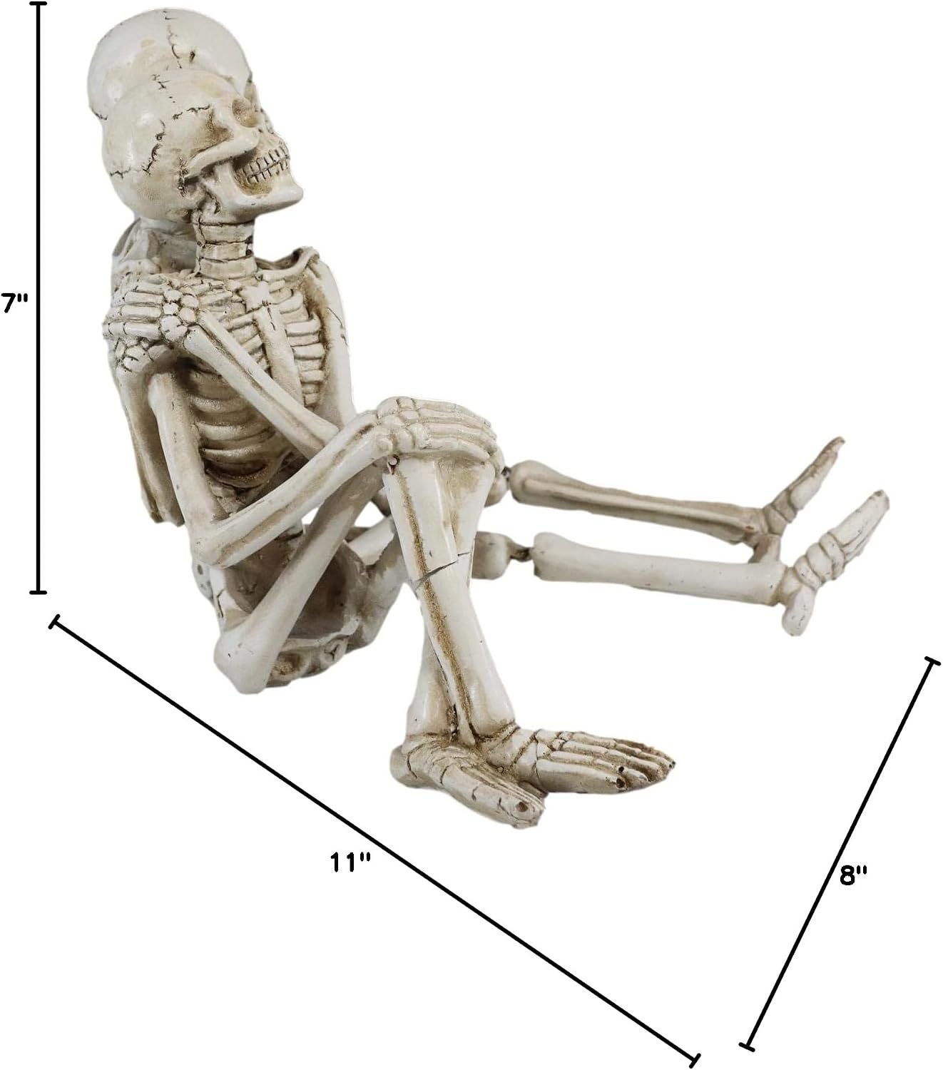 Ebros Day of The Dead Love Never Dies Skeleton Lovers Couple Sitting Casually Shelf Sitters Ledge Edge Decorative Figurine Dias De Los Muertos Romantic Getaway Lovers Skeletons Halloween Sculpture