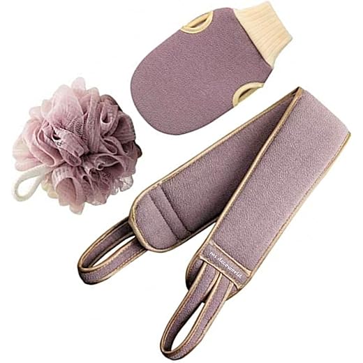 LYDL Bath Loofah Exfoliating Gloves 3 Pcs