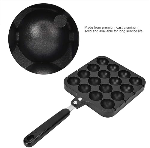 Miniatura 2 de Haofy Takoyaki Grill Pan, antiadherente Takoyaki Maker 16-Grid Takoyaki Baking Aplicado en horno eléctrico o estufa de gas