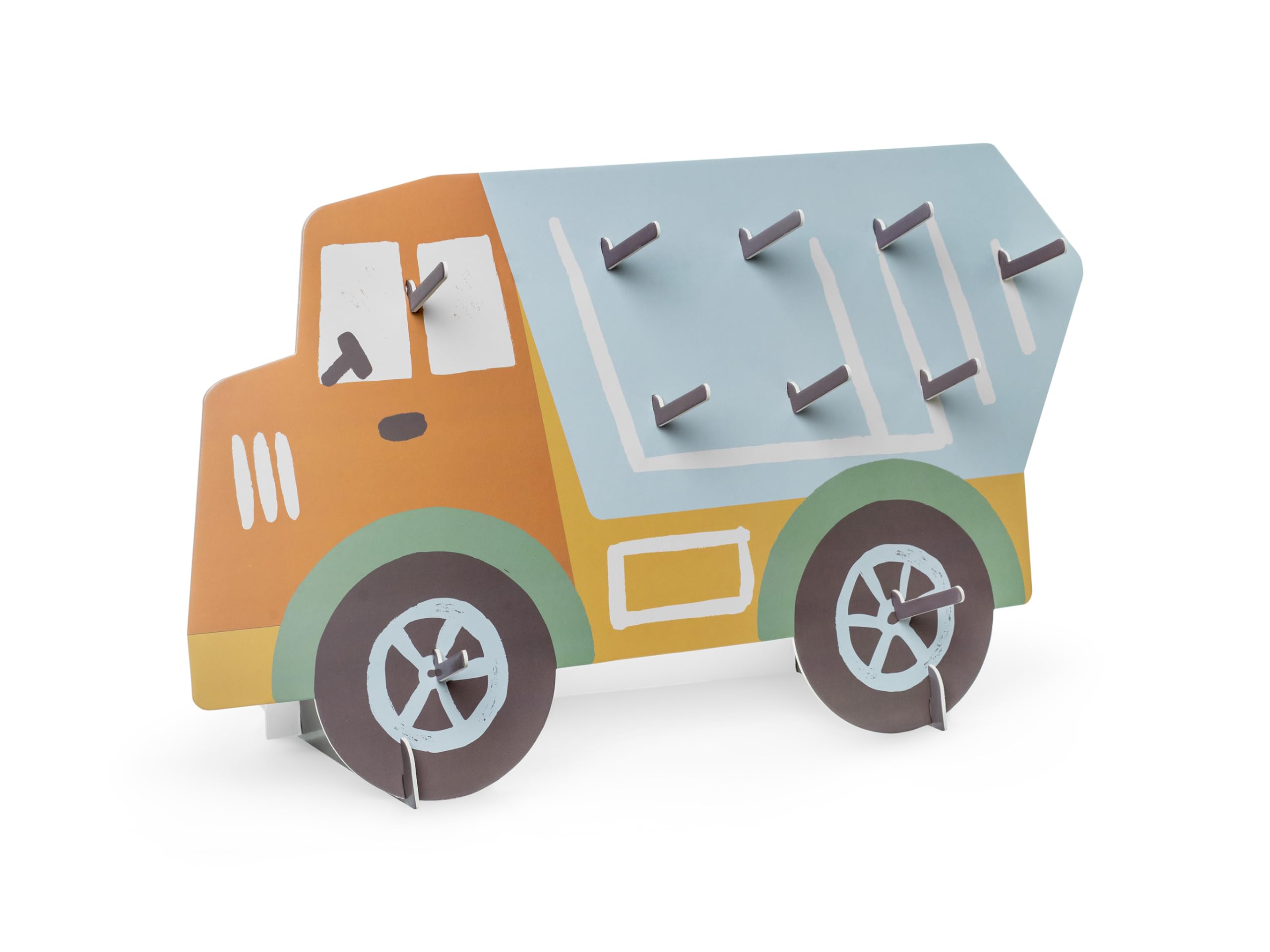Partydeco Boys Construction Vehicle Donut Treat Stand, Childrens Treat Bar Stand, Birthday Party Centrepiece, Doughnut Stand