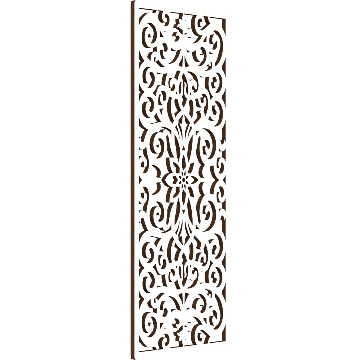 Buel Decorative Pierced Fretwork Wood Wall Panels, 9 3/8"W x 24 3/8"H x 1/4"T, Birch