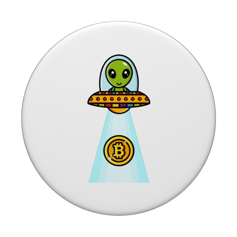 Amazon.com: Bitcoin Aliens Space Ship Moon Miner Trader Digital Currency  PopSockets Standard PopGrip : Cell Phones & Accessories