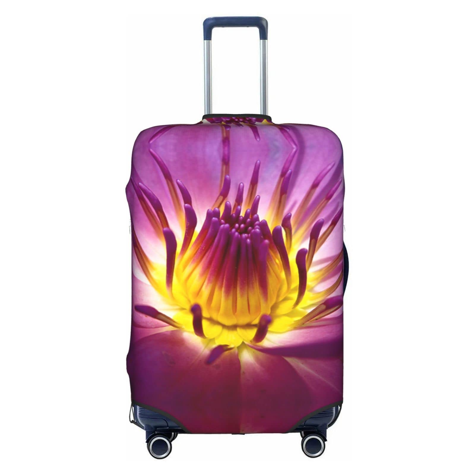 Housse valise lavable jaune lotus 45-81 cm | Protection extensible
