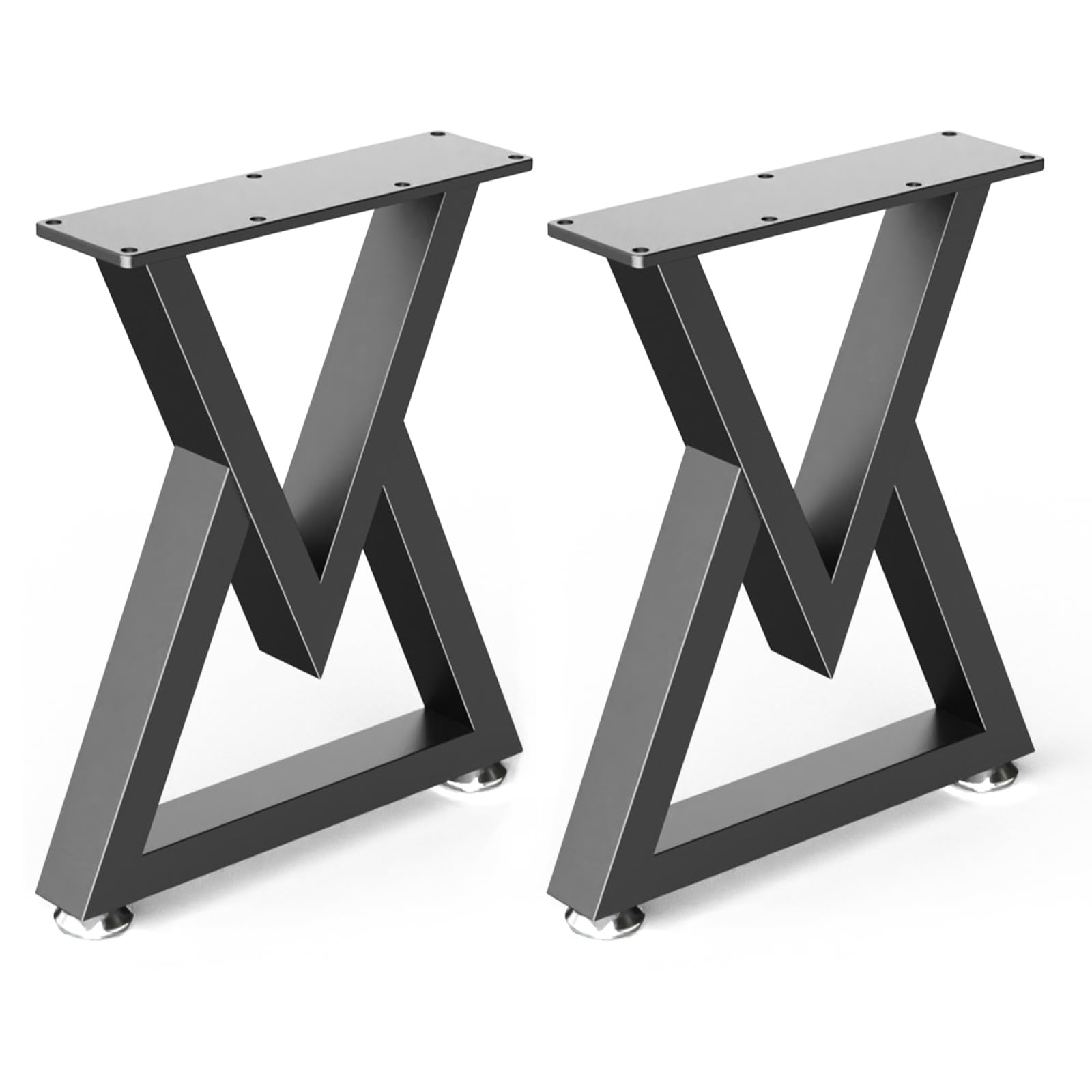 Metalen salontafel poten. Industriële stalen tafelpoten set