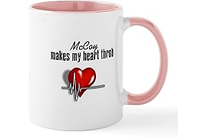 Mccoy Makes My Heart Throb Mug 11 oz (325 ml) Ceramic Coffee Mug