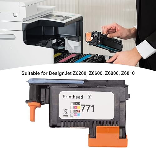 Miniatura 2 de TOPINCN Cabezal de impresión de repuesto para impresora 711 Z6200 Z6600 Z6800 Z6810, práctica pieza de repuesto de accesorios de impresora ABS