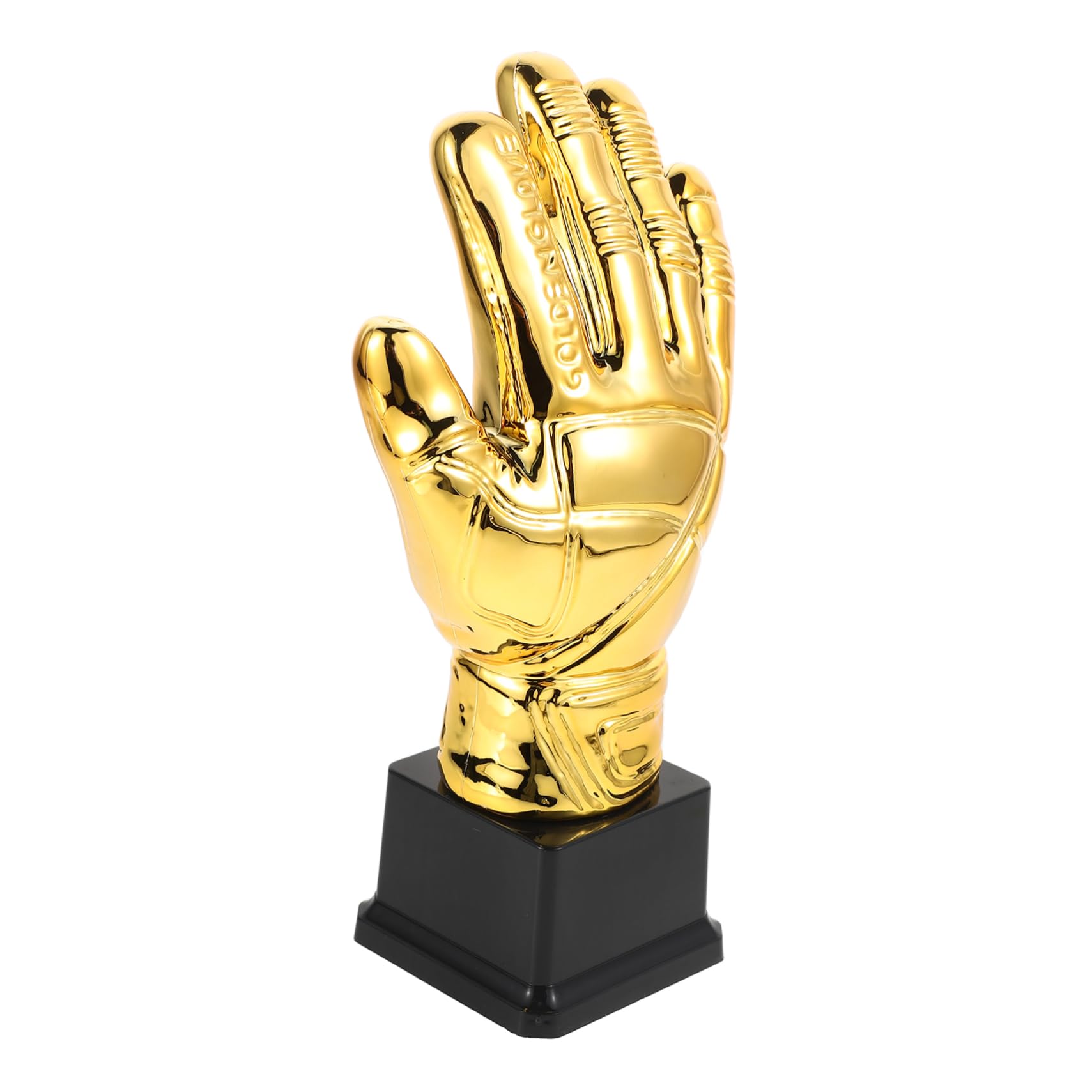 BESPORTBLE Trophée De Moufles De Football Doré en Plastique Petit Trophée pour Gardien De But Récompense Sportive pour Garçon Et Filles Et Compétitions De Football Amateurs