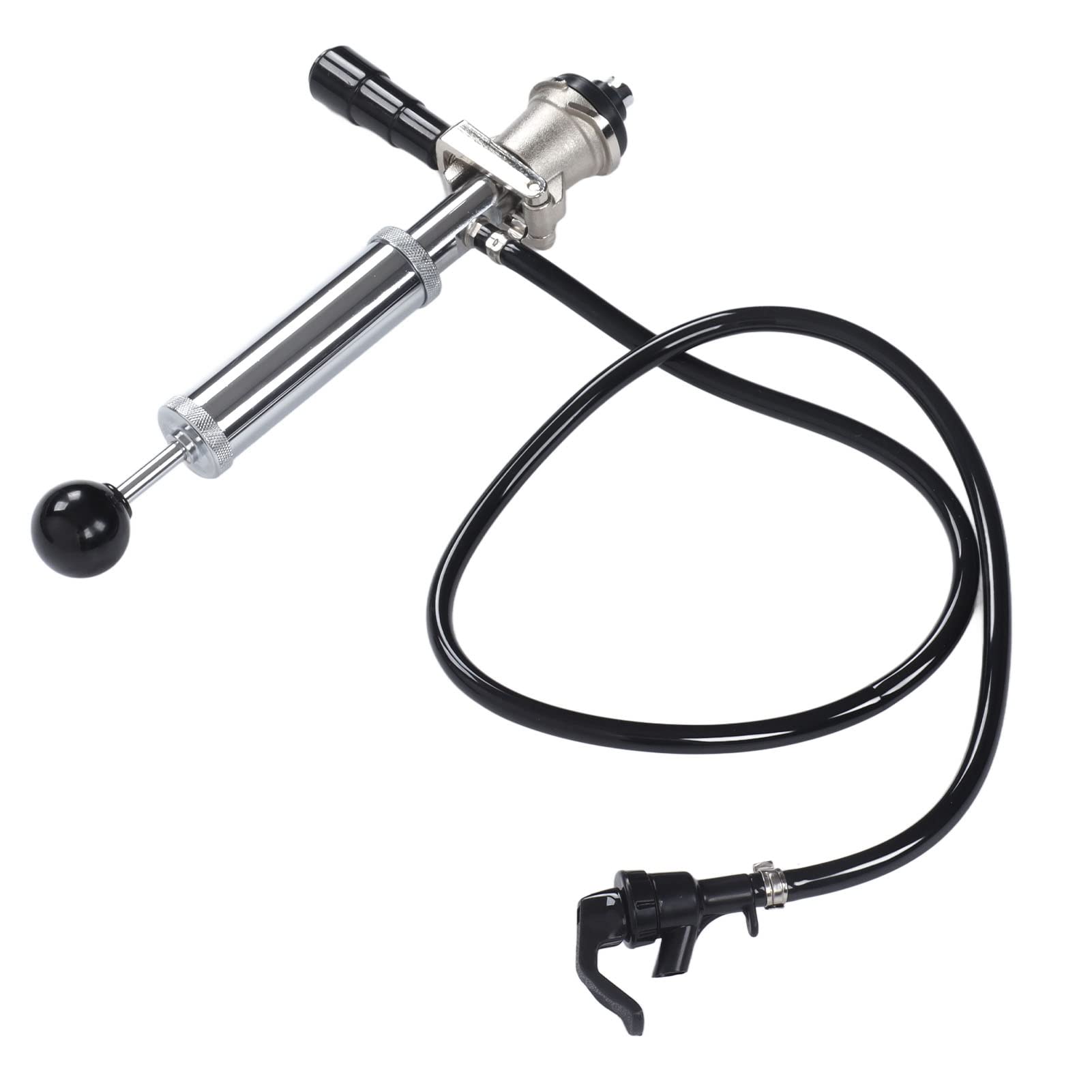 Bomba para barriles de cerveza de acero inoxidable a prueba de fugas, dispensador de grifo tipo S con manguera de 41,3 pulgadas para picnic, fiesta y boda, grifo manual resistente