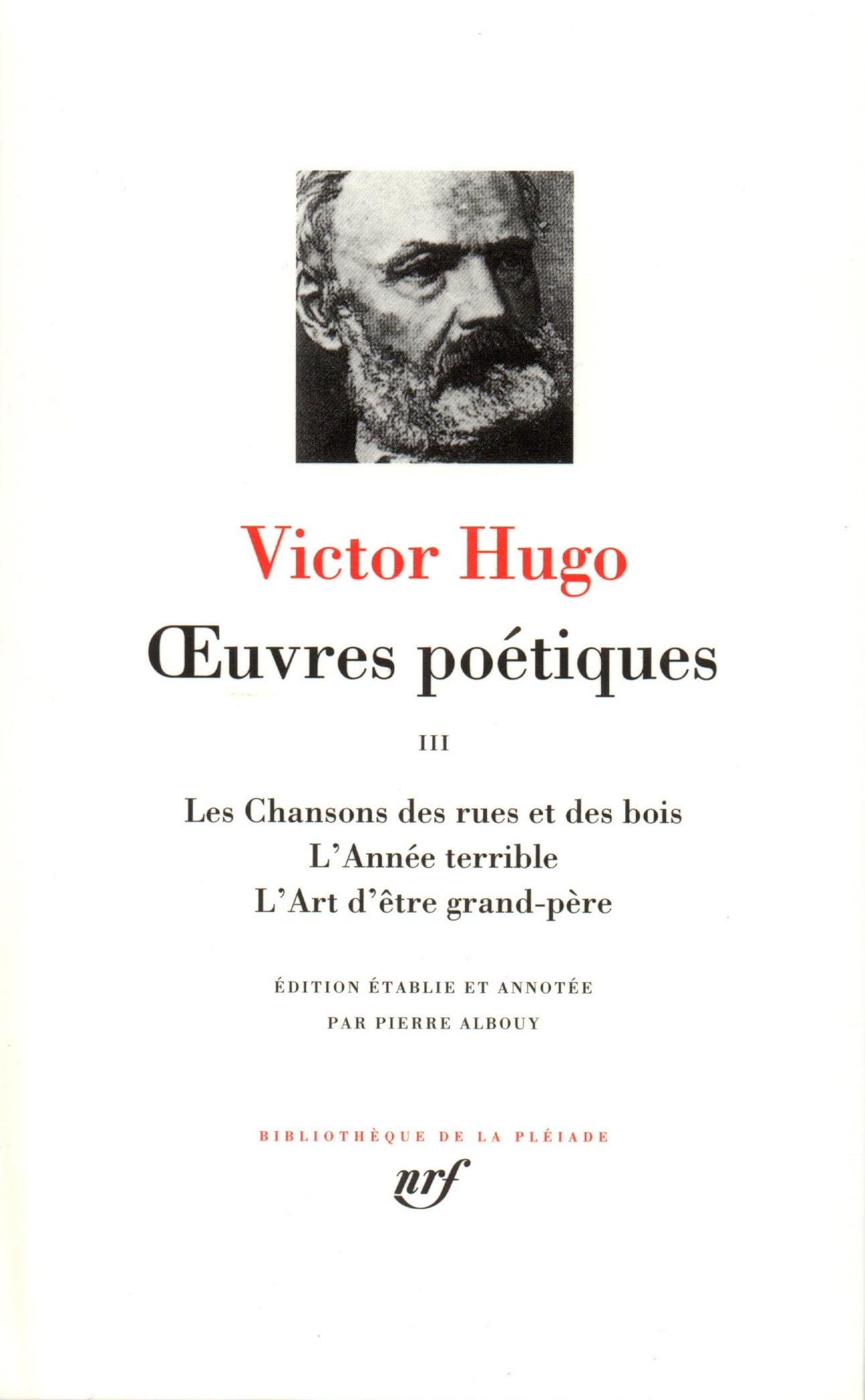 Hugo : Oeuvres poétiques, tome 3