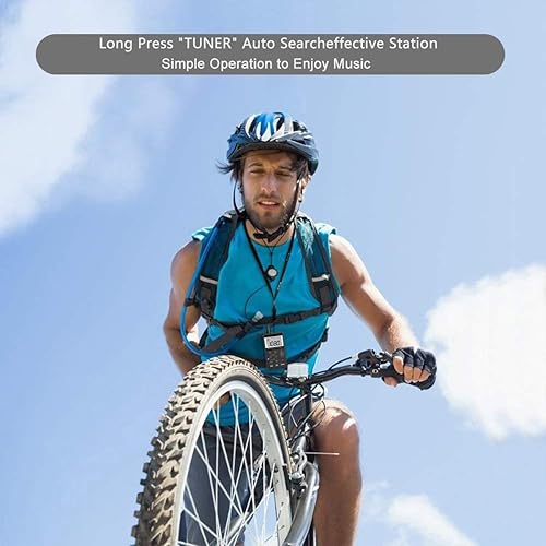 Miniatura 7 de Radio de bolsillo personal AM/FM portátil VR robot, mini radio de sintonización digital, con batería recargable, auriculares, pantalla de bloqueo