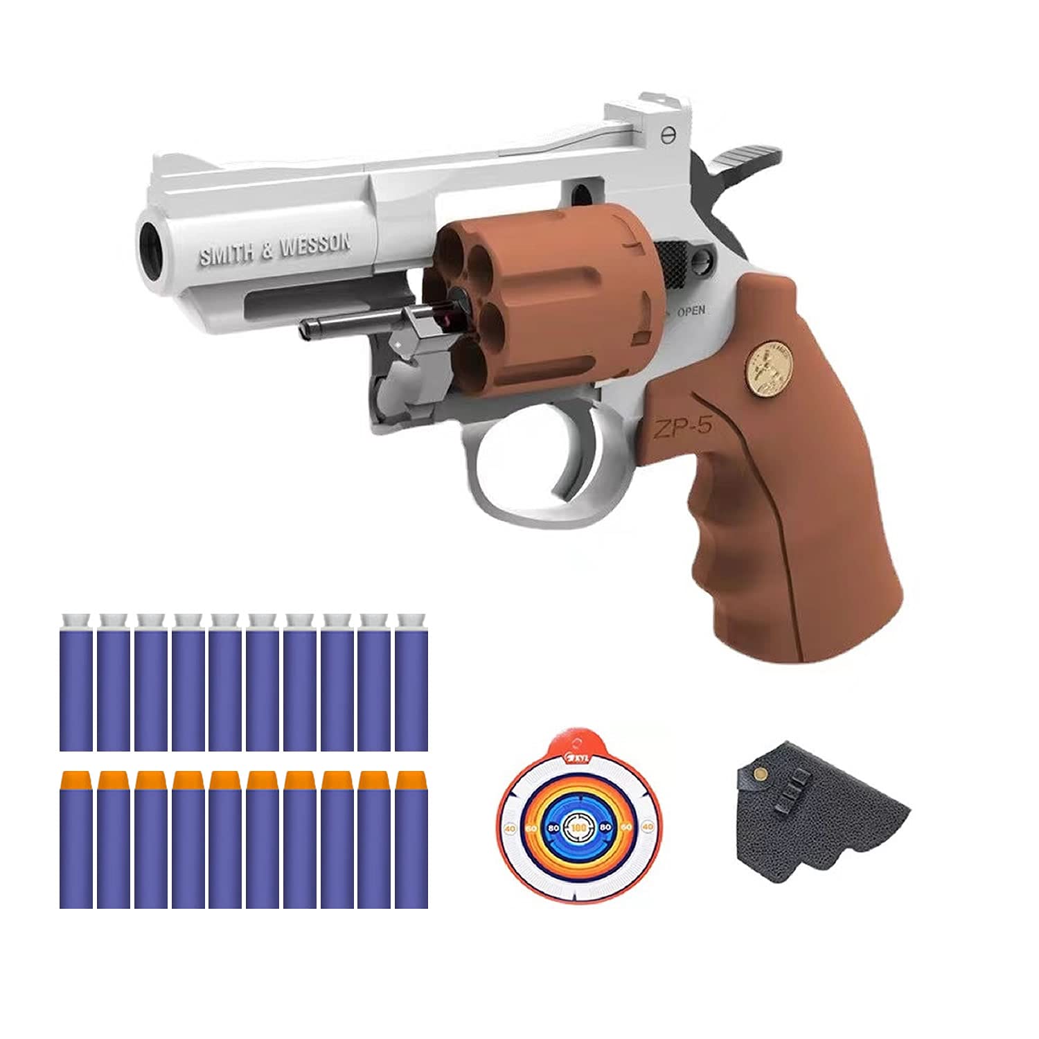 Buy EXOVGE Kids Soft Bullet Toy , Revolver Toy with Safe Soft Bullet