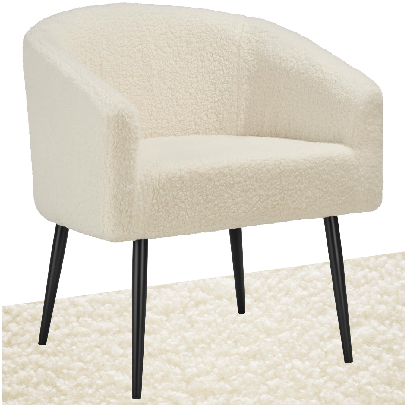 Tendance : le fauteuil en tissu bouclette fait son show ! | Madame Décore