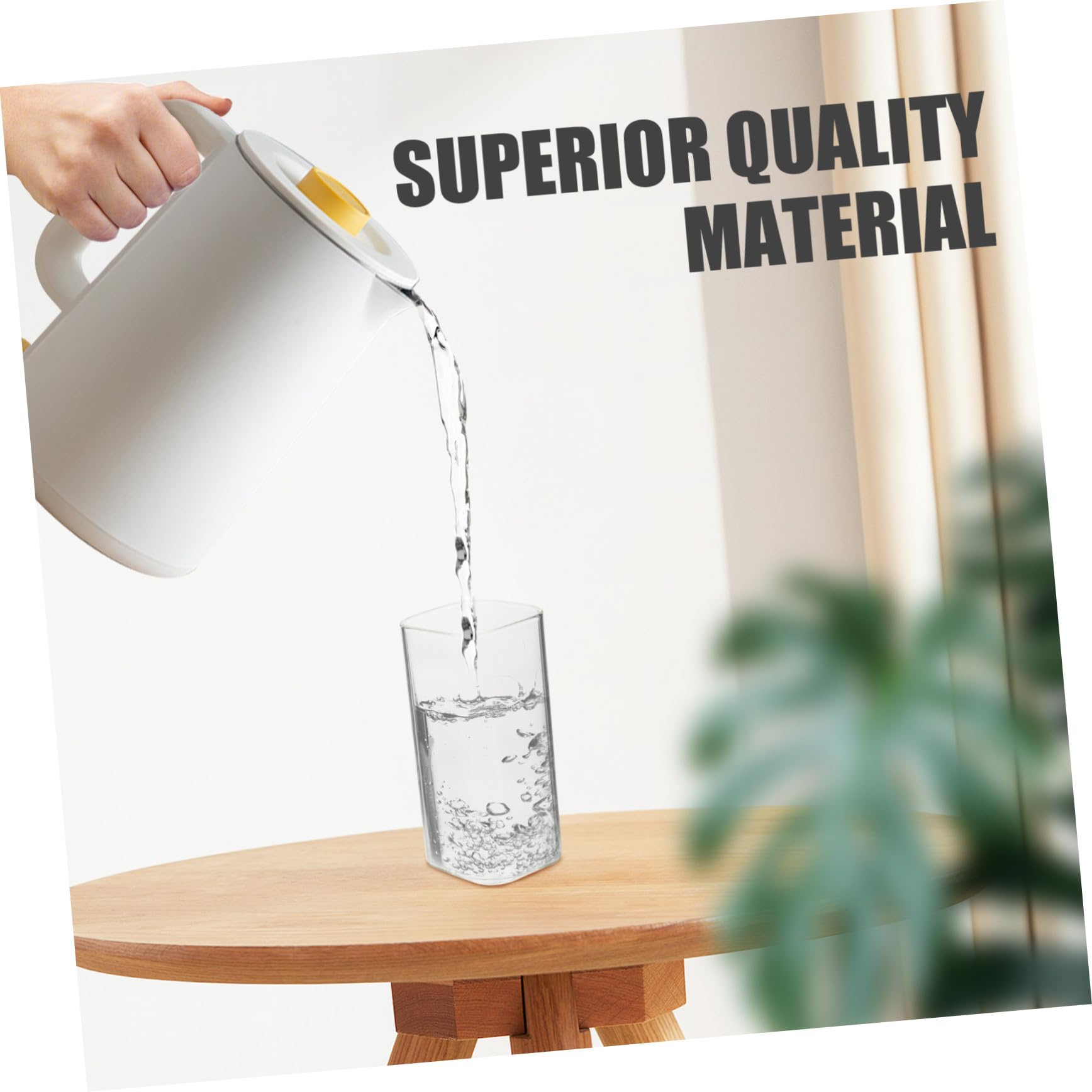 BESTYASH 5pièces Gobelets Verre Transparent Lot pour Café Thé et Autres Boissons Résistants Chaleur Verre Raffiné pour Usage Quotidien