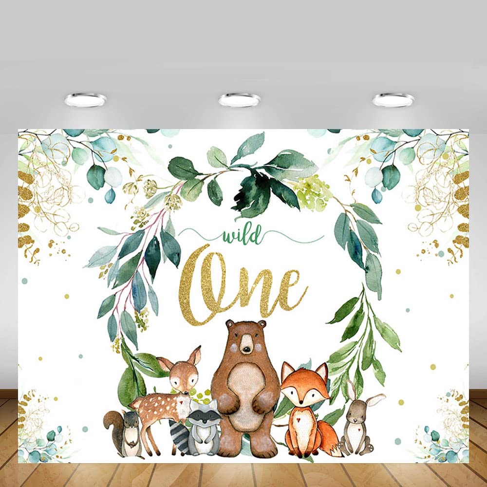 MEHOFOND Fotohintergrund 2,1 X 1,5 M – Dschungel-Tiere Für 1. Geburtstag