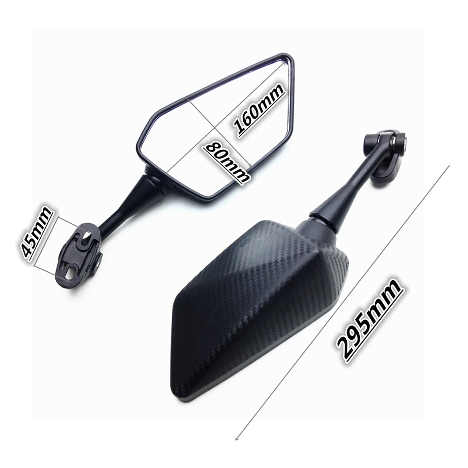 Per Ya.ma.ha Per YZF R1 R6 R25 R15 R125 R3 R1S R1M FZ6R Specchietto Retrovisore Moto Racing Sport Bike Specchi Retrovisori Laterali Specchietti Manubrio