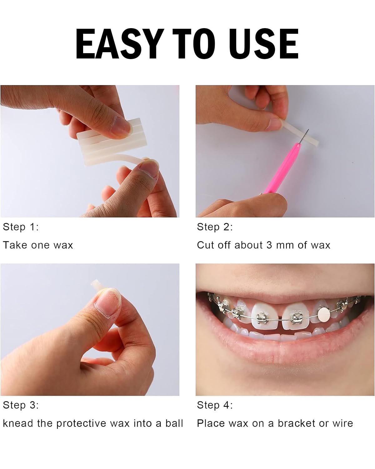 6 PC Dental Wax, Bracese Wax, Unisex Adult Arthodontic Wax Bracese/Patient Relief Wax, Dental (Pink) 6 PC Dental Wax, Bracese Wax, Unisex Adult Arthodontic Wax Bracese/Patient Relief Wax, Dental (Pink)