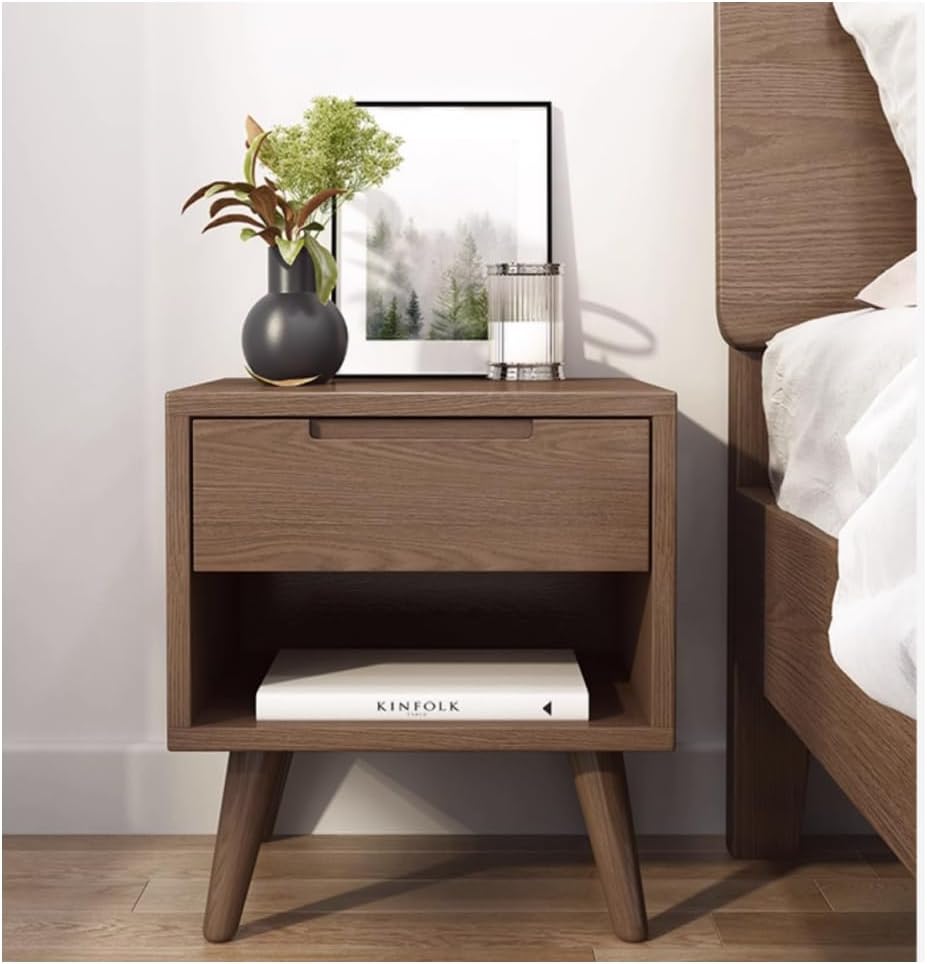 Fabig 引き出し付きベッドサイドテーブル・ナイトテーブル・木製