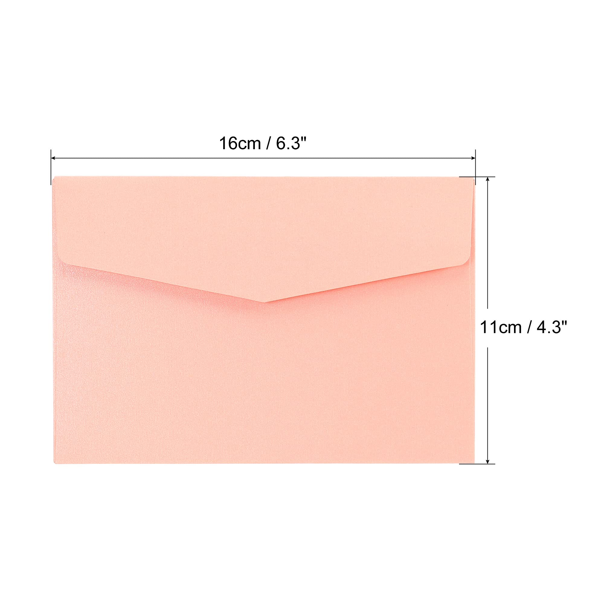 PATIKIL Invitations Envelopes, 10 Pack Colorful Blank Cards for Birthdays Wedding Pink - Image 2