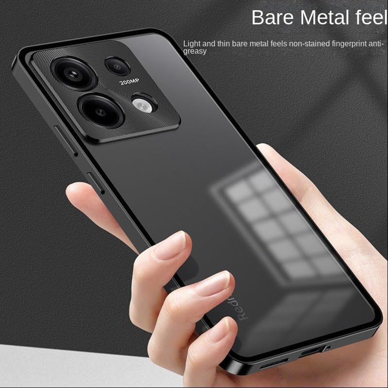 MILLION CASES Redmi Note 13 Pro Black Case Black Aluminium Glass - Image 2
