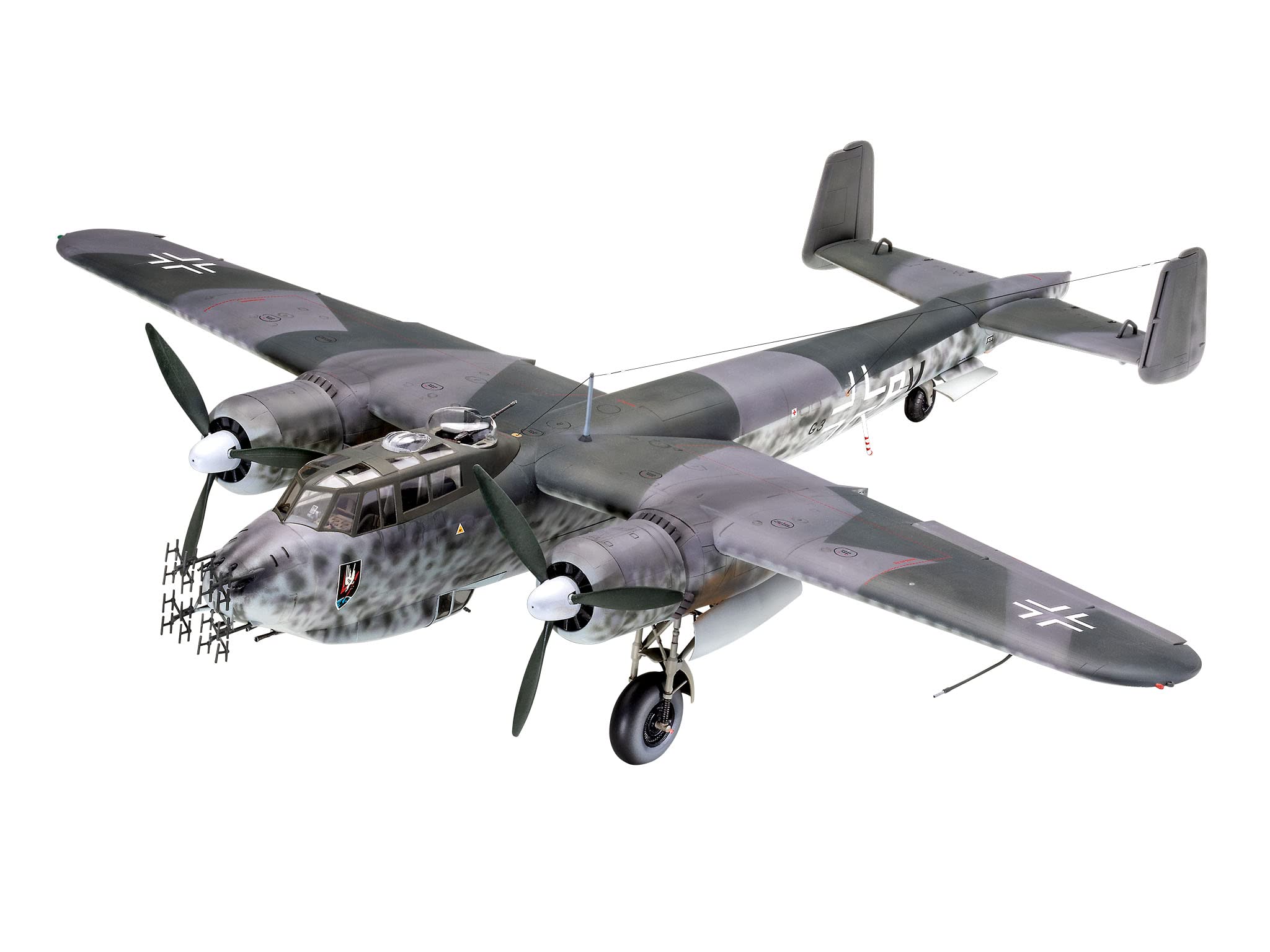 ??????(Revell) German Level 1/48 Luftwaffe Dornier 217J-1/2 Plastic Model 03814