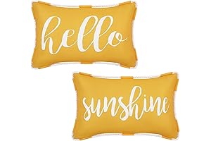 Likiyol Hello Sunshine Outdoor Pillow Covers: A Ray of Sunshine for Your Outdoor Oasis