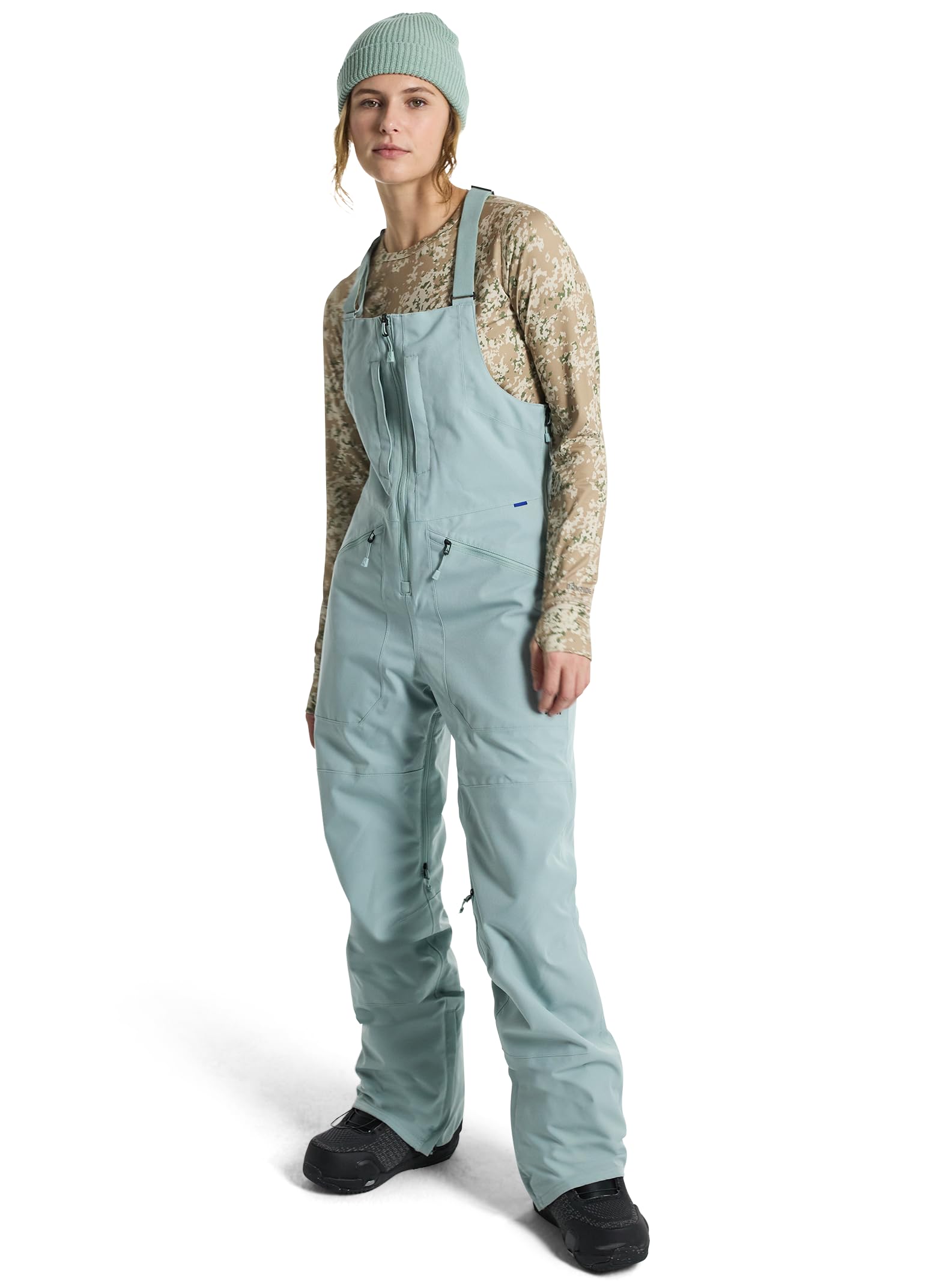Burton Women's Reserve 2L Stretch Bib Pants, Petrol Green, M