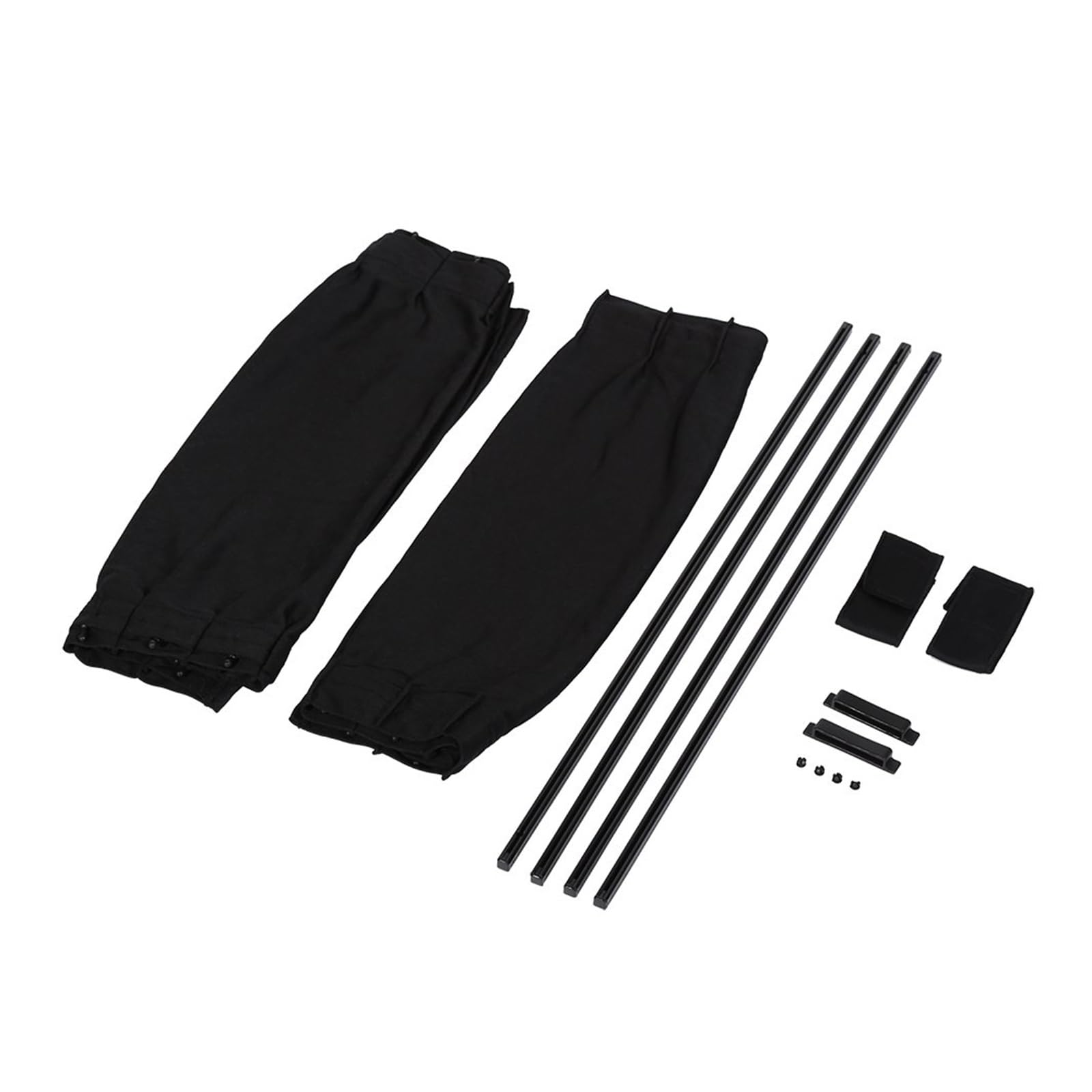 Autoscheiben Sonnenschutz Auto Sonnenschutz Seitenfenster Vorhang Auto Faltbar UV-Schutz Schwarz Reines Tuch Auto Zubehör(Black 50x47cm)