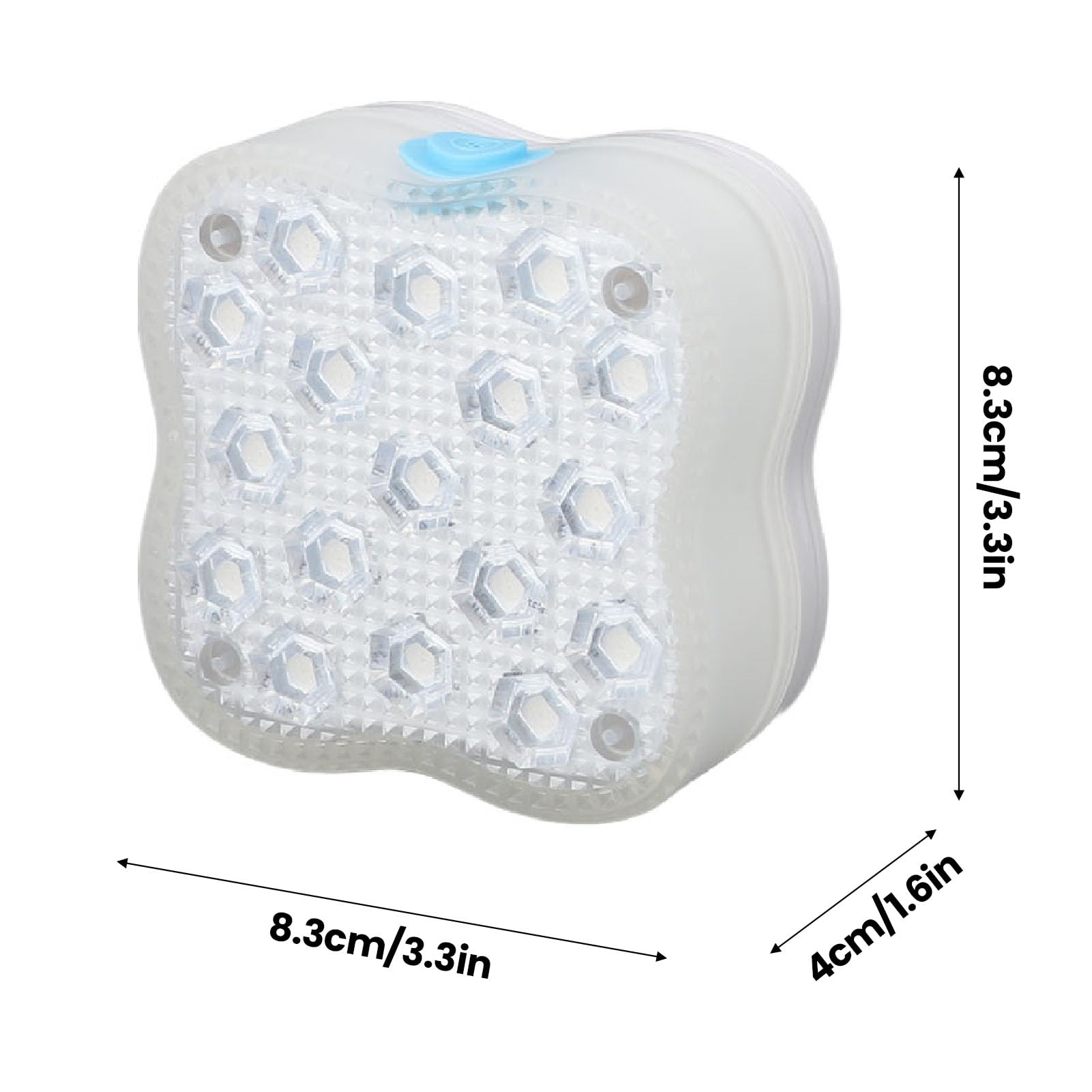 Luci per Piscina Multicolori Impermeabili IP68 Luci a LED Sommergibili 17LED con Telecomando per Vasca da Bagno