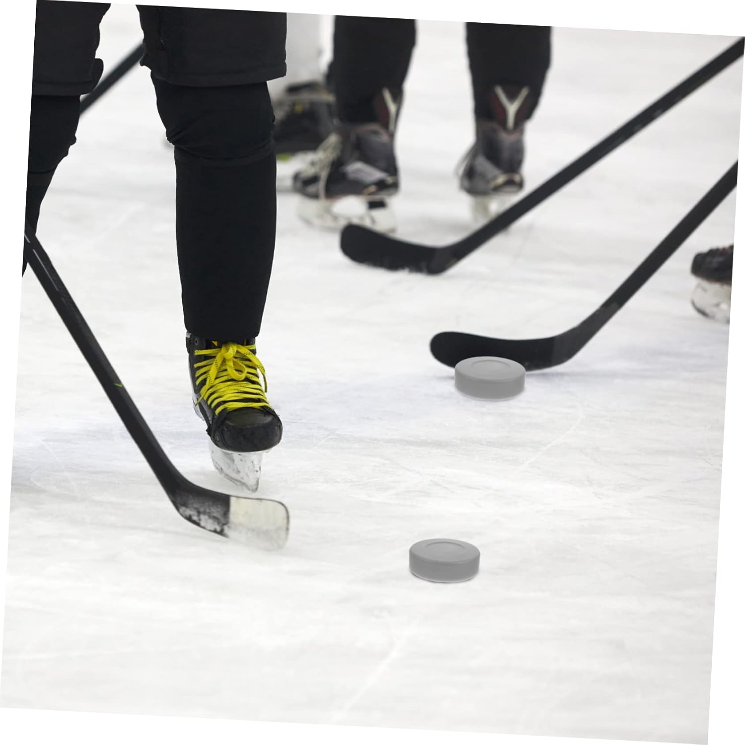 Dumb Puck Outdoor Hockey Puck Weighted Hockey Pucks Mini Hockey Sticks Ice Hockey Floor Puck Hockey