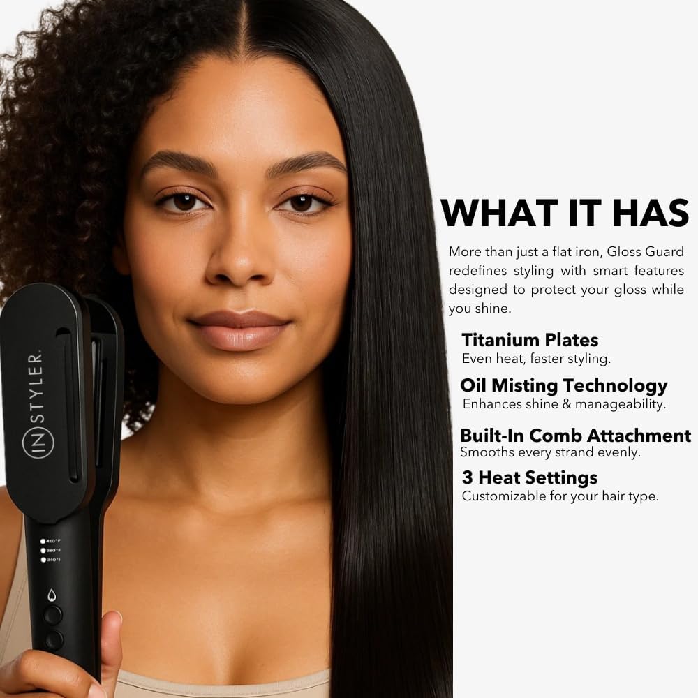 InStyler Gloss Guard Titanium Misting Styling Iron - Image 6