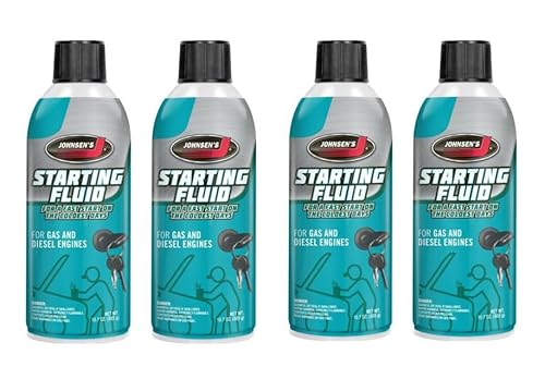 6762 Starting Fluid – 10.7 oz, All-Weather Formula – 4 Pack