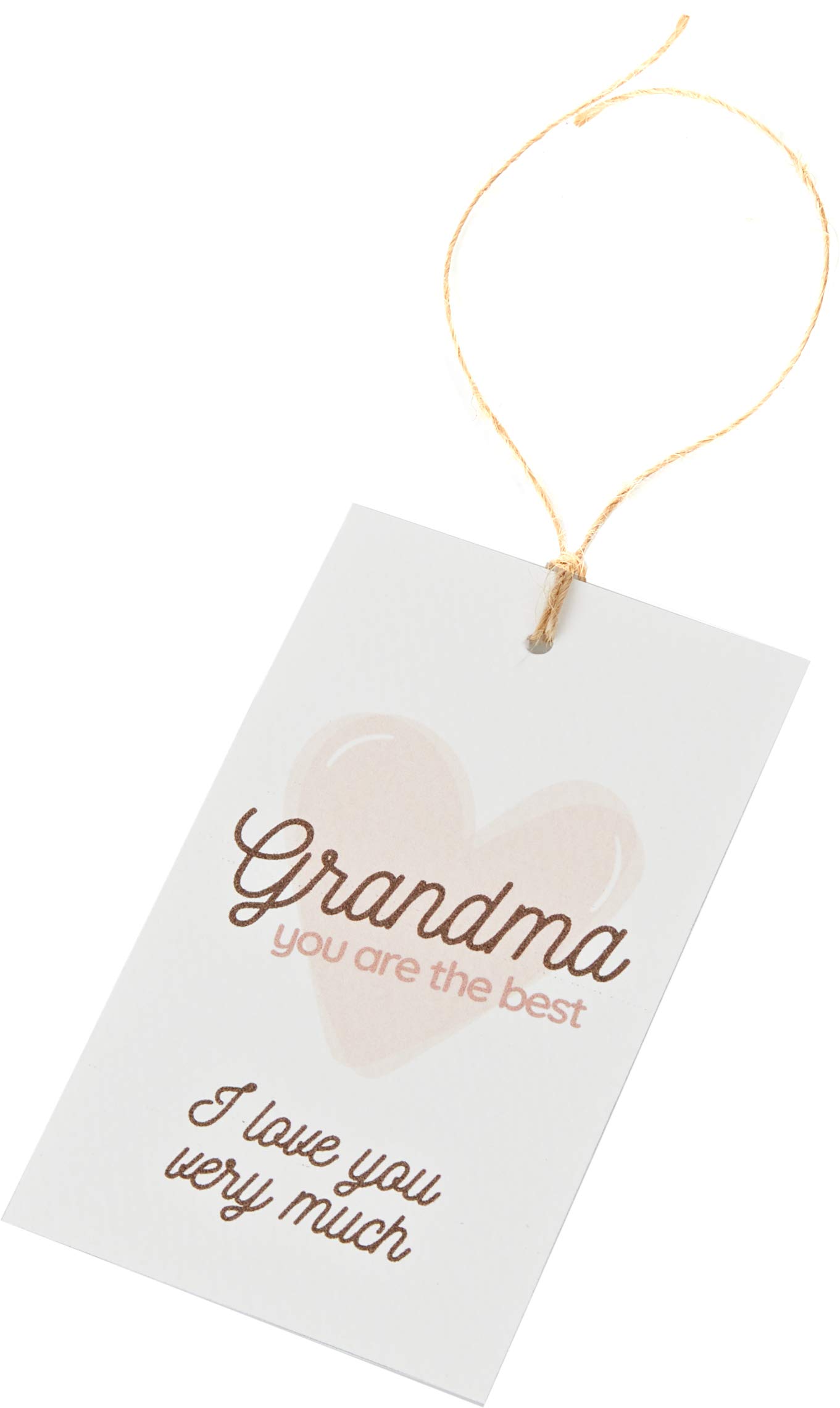 Mopec Grandma You are The Best Jar with Drawstring 6x10cm, Pack of 25, White, One Size