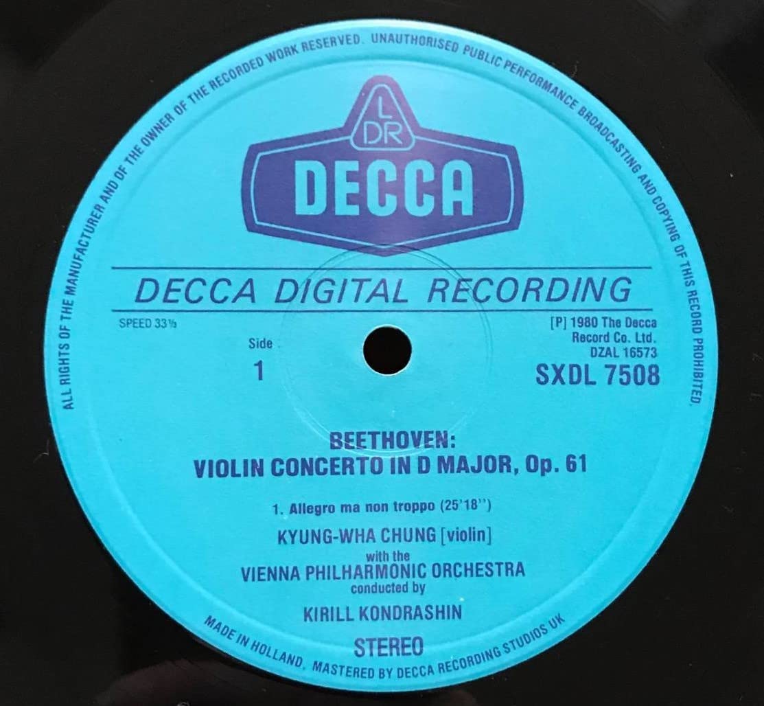 Amazon.co.jp: 英DECCA SXDL7508チョンキョンファ